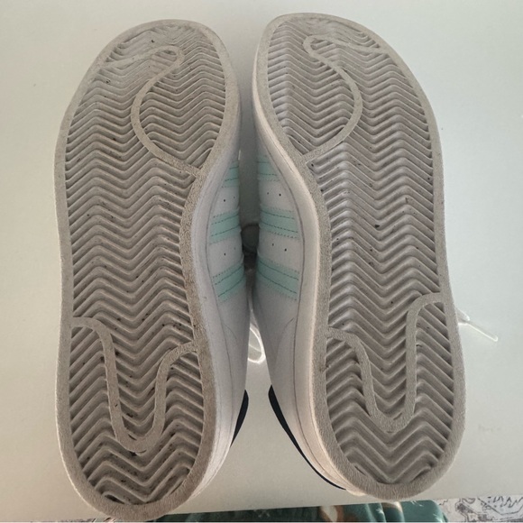 Adidas White and Mint Athletic Sneakers - Picture 9 of 9